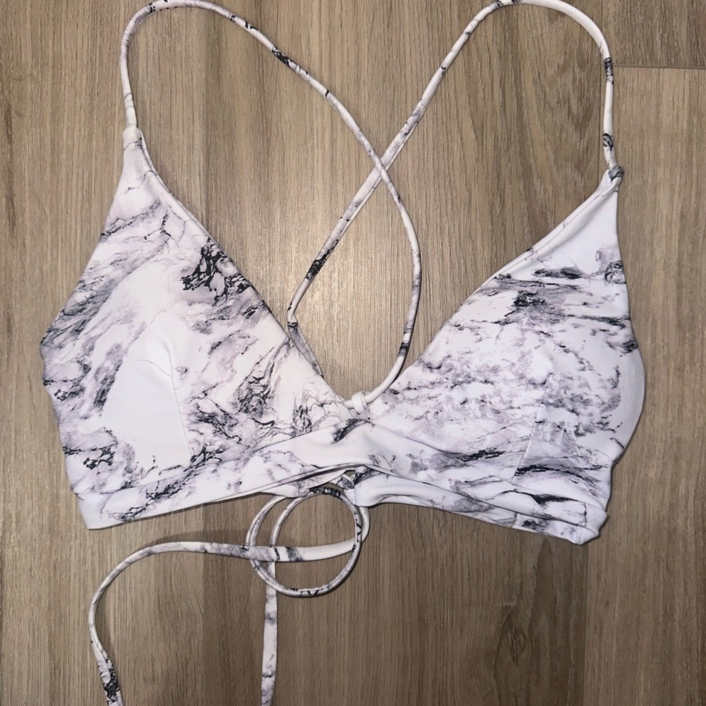 Marble Bikini Top